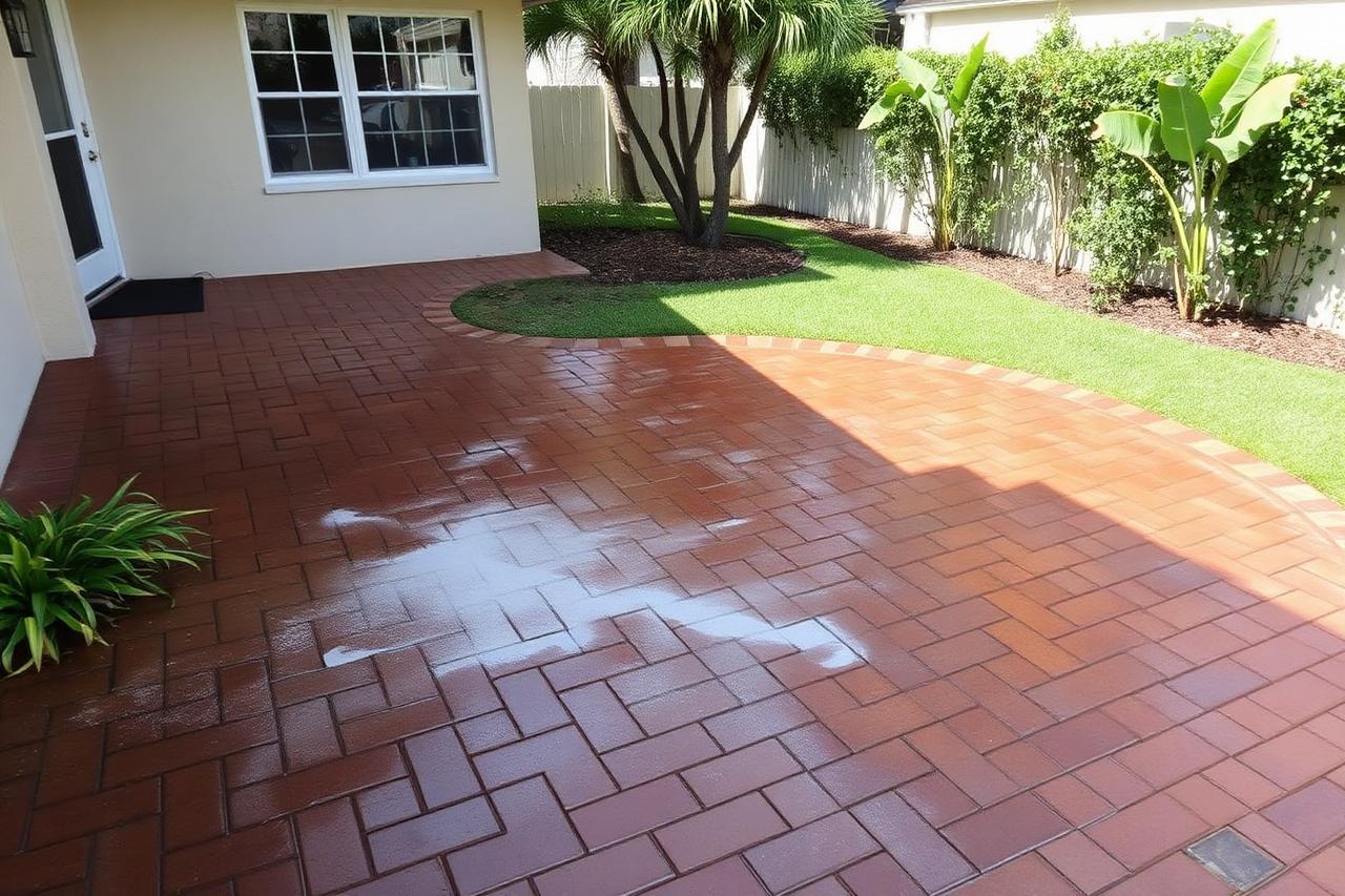 Paver Cleaning & Sealing