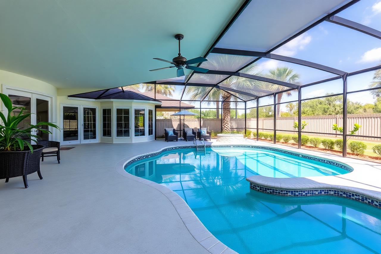 Pool Deck, Patio, Lanai & Screen Enclosure